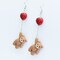 Teddy Bear Holding Heart Balloon Earrings - Miniature Jewelry - Valentine Gift Ideas - Valentine's Day Gift For Girlfriend Wife Fiance Her product 2